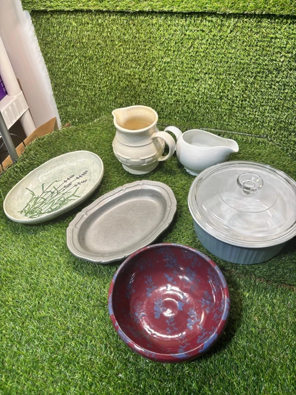 Bakeware and Pottery Set Corning Ware Longaberger Salt Marsh Pottery 8pc